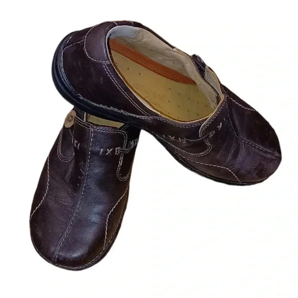 Clark’s Unstructured Brown Leather Slip On Loafers Size 7M - Picture 10 of 11
